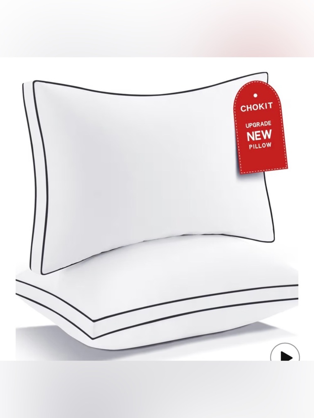 Brand New in unopened vacuum seal: 1 Premium King Sized Luxury Soft DownA Pillow